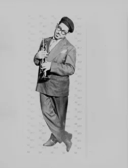 Gillespie Dizzy Prints: Portrait of Dizzy Gillespie, New York, N.Y. ca. May 1947. Creator: William Paul Gottlieb