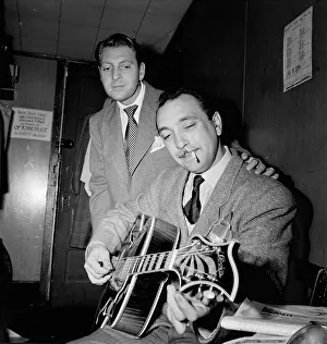 Aquarium Prints: Portrait of Django Reinhardt and David Rose