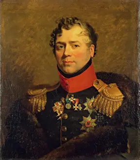 Golitsyn Prints: Portrait of Dmitry V. Golitsyn (1771-1844), 1822. Creator: George Dawe