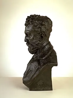 Portrait of Docteur Thiriar, 1872 cast by 1900. Creator: Auguste Rodin Portrait of Docteur Thiriar, 1872 cast by 1900. Creator: Auguste Rodin