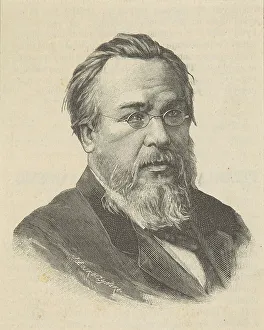 Botkin Prints: Portrait of Doctor Sergey Petrovich Botkin (1832-1889)