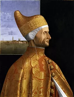 Tempera And Oil On Wood Collection: Portrait of Doge Leonardo Loredan, 1502-1505