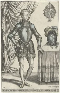 Don Carlos Prints: Portrait of Don Carlos, 1546-1562. Creator: Frans Huys