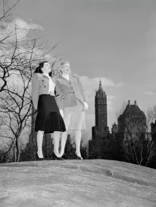 Central Park Prints: Portrait of Doris Day and Kitty Kallen