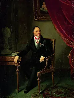 1840s Prints: Portrait of D.P.Tatischev, 19th century. Creator: Unknown