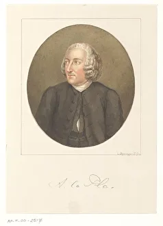 Powdered Prints: Portrait of Dr. Andreas La Pla, 1841-1894. Creator: Leendert Springer