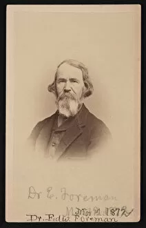 Portrait of Dr. Edward R. Foreman (1808-1885), March 12, 1872. Creator: John Goldin