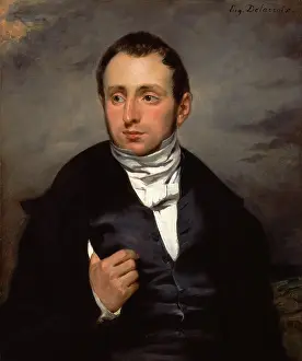 Ferdinand Victor Eugène Delacroix Prints: A Portrait of Dr. Francois-Marie Desmaisons