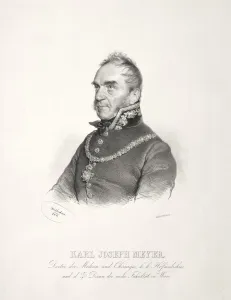 Portrait of Dr. Karl Joseph Meyer, 1844. Creator: Joseph Kriehuber (German, 1800-1876)