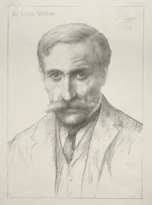 Alphonse Legros French Prints: Portrait of Dr. Louis Vintras. Creator: Alphonse Legros (French, 1837-1911)