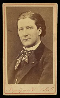 Portrait of the dramatist Victorien Sardou (1831-1908), ca 1865. Creator: Photo studio Wesenberg