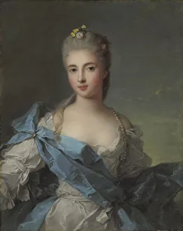 Nattier Prints: Portrait of Duchesse de la Rochefoucauld. Artist: Nattier, Jean-Marc (1685-1766)