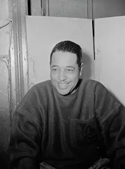 Portrait of Duke Ellington, Zanzibar, New York, N.Y. ca. July 1946. Creator: William Paul Gottlieb