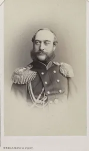 Portrait of Duke Georg August of Mecklenburg-Strelitz (1824-1876), c. 1870
