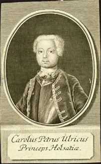 Portrait of the Duke Karl Peter Ulrich of Holstein-Gottorp (1728-1762), 1734