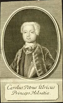 Male Portrait Gallery: Portrait of the Duke Karl Peter Ulrich of Holstein-Gottorp (1728-1762), 1734