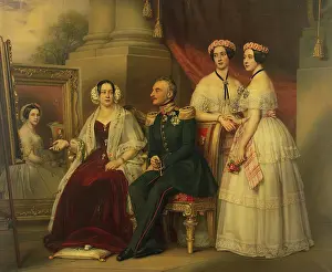 Neckline Prints: Portrait of Duke of Saxe-Altenburg Joseph's Family
