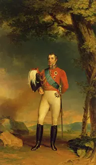The Iron Duke Prints: Portrait of Duke of Wellington (1769-1852), 1829. Creator: George Dawe