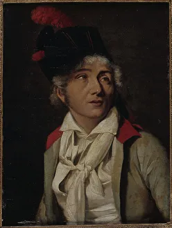 Boilly Louis Leopold Prints: Portrait d'un acteur, en veste blanche à collet rouge