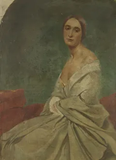 Scheffer H Prints: Portrait d'une femme. Creator: Henry Scheffer