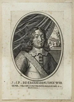 Kilian Prints: Portrait of Eberhard III, Duke of Württemberg (1614-1674)