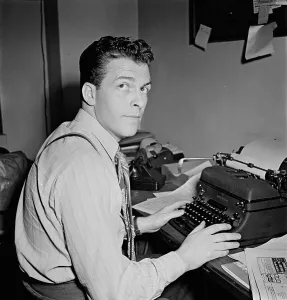 Cartoonist Prints: Portrait of Eddie Ronan, Down Beat office