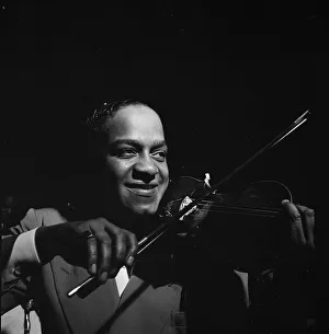 Violin Bow Prints: Portrait of Eddie South, Café Society (Uptown)
