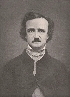 Timothy Cole Prints: Portrait of Edgar Allan Poe, 1880. 1880. Creator: Timothy Cole