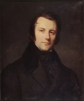 Portrait of Edgar Quinet (1803-1875), ca 1835. Creator: Cornu