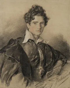 Sanguine Prints: Portrait of Edmond Geffroy (1804-1895) as Hamlet