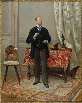 Jean Beraud Prints: Portrait of Edmond Taigny (1828-1906)