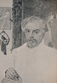 Portrait of Edmund De Goncourt, 1882, (1946). Artist: Felix Bracquemond