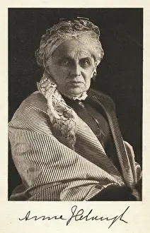Womens Rights Prints: Portrait of the educator and feminist Anne Jemima Clough, c1890. Creator: Unknown