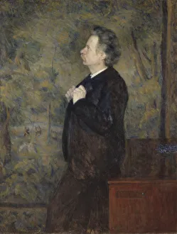 Werenskiold Prints: Portrait of Edvard Grieg (1843-1907), 1892