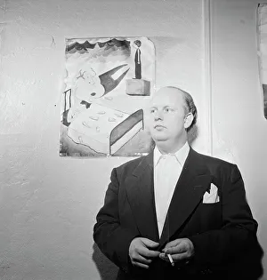 Edwin A Prints: Portrait of Edwin A. Finckel in his home