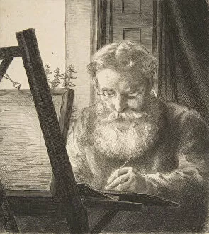 Edwin Edwards Gallery: Portrait of Edwin Edwards, 1872. Creator: Felix Bracquemond