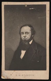 Portrait of Edwin McMasters Stanton (1814-1869), Before 1869. Creator: Unknown Portrait of Edwin McMasters Stanton (1814-1869), Before 1869. Creator: Unknown