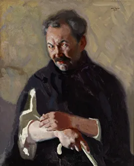 Faven Antti Prints: Portrait of Eino Leino, 1922. Creator: Antti Faven