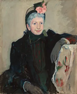 Cassatt Prints: Portrait of an Elderly Lady, c. 1887. Creator: Mary Cassatt