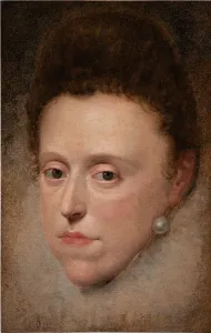 Oil On Paper Prints: Portrait of Eleanor de Medici (1567-1611), Duchess of Mantua, c1600-1602