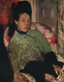 Portrait of Elena Carafa, c1875. Artist: Edgar Degas