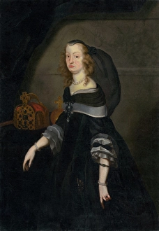 Gonzaga Prints: Portrait of Eleonor Mantova (Portrait of Noblewoman), after 1650. Creator: Unknown