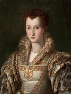 Duchess Prints: Portrait of Eleonora (Dianora) Medici of Toledo, 1573. Creator: Alessandro Allori