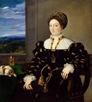 Titian 1488 1576 Prints: Portrait of Eleonora Gonzaga della Rovere (1493-1550), Duchess of Urbino, ca 1538