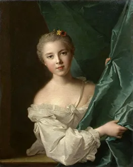 Portrait of Eleonore Louise de Berville, marquise de Hallay-Coetquen, 1751. Creator: Nattier