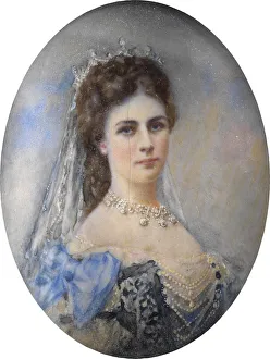 Portrait of Elisabeth of Bavaria, c. 1900. Artist: Anonymous Portrait of Elisabeth of Bavaria, c. 1900. Artist: Anonymous