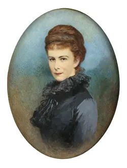 Sissi Prints: Portrait of Elisabeth of Bavaria, c1900. Creator: Komlosy, Irma (1850-1919)