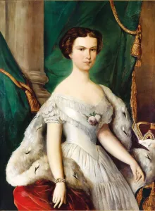 Portrait of Elisabeth of Bavaria, ca 1855. Creator: Anonymous Portrait of Elisabeth of Bavaria, ca 1855. Creator: Anonymous