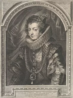 Dupont Gallery: Portrait of Elisabeth of Bourbon, Queen of Spain, 1632. 1632. Creator: Paulus Pontius