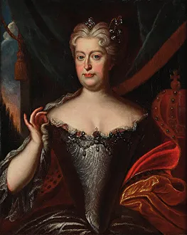 Ca 1720 Prints: Portrait of Elisabeth Christine of Brunswick-Wolfenbüttel (1691-1750)
